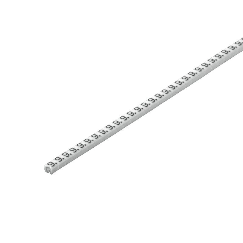 Weidmüller - Kabelmarkierungssystem Leitermarkierer CLI C02-3 WS/SW 1 CD 3x3,4mm,weich,weiß − 500 Stück