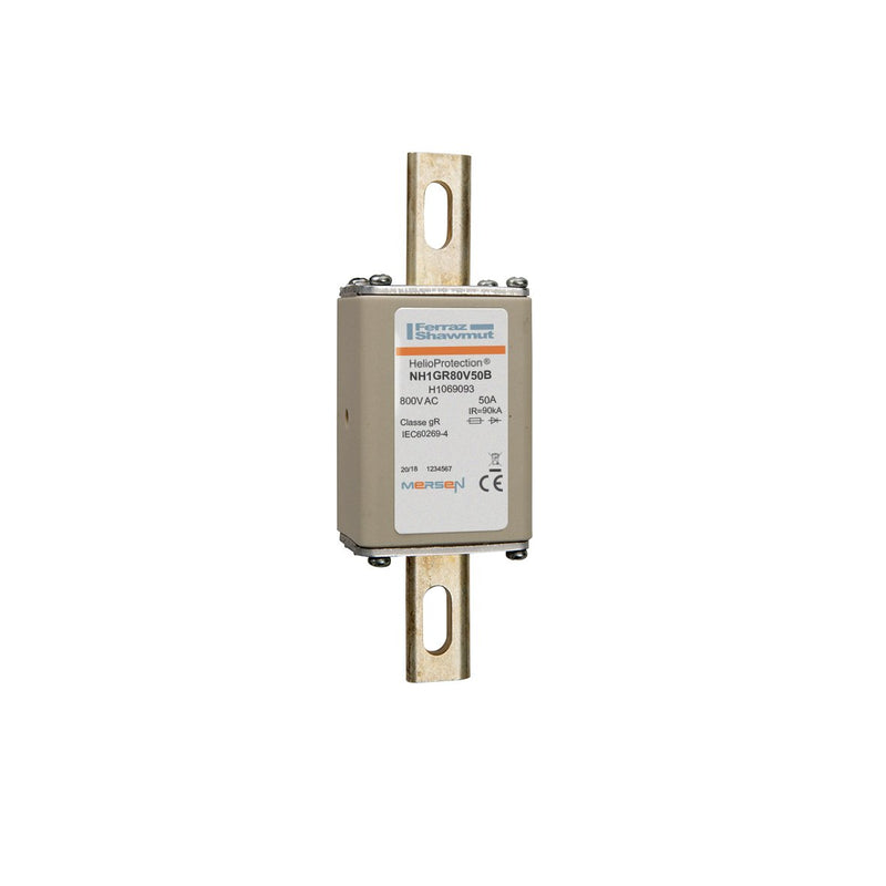 Mersen - Messersicherung Sicherungseinsatz NH1GR80V50B 50A Gr.1 AC800V sfü − 3 Stück