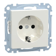 Merten - Steckdose SCHUKO-Steckdose pws/gl MEG2352-0319 Kennz.Waschmaschine