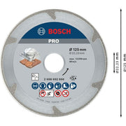 Bosch - Trenn-/Schleifscheibe Diamanttrennscheibe 2608602690 PRO Marble