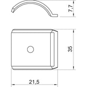 OBO Bettermann - Gegenwanne für Bügelschelle Gegenwanne 2058FW M 16 A2 12-16mm