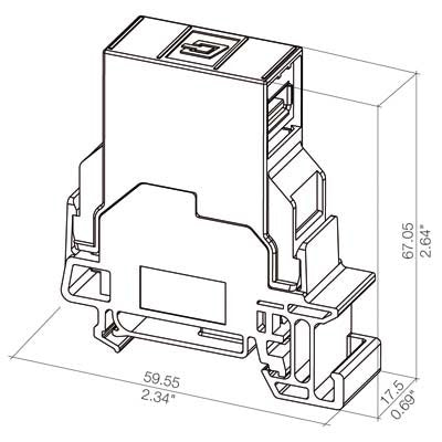 Weidmüller - Kommunikationstechnik-Adapter Tragschienen-Outlet IE-TO-USB USB