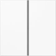 Jung - Abdeckung/Bedienelement für Installationsschalterprogramme Tastensatz 2-fach aws LS 402 TSA WW komplett − 1 Stück