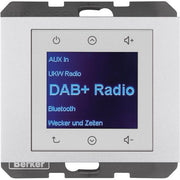 Berker - Elektronik-Gerät für Installationsschalterprogramme Radio DAB+, K.x alu 29847003