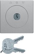 Berker - Abdeckung/Bedienelement für Installationsschalterprogramme Zentralstück m Schloss 1081608400 für Jal. Q.x alu