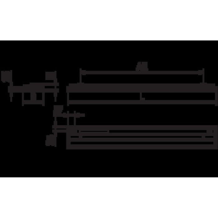 Ridi-Leuchten - Pendelleuchte Pendelleuchte m. RIDI-Tube F-LINE-LF #0627430SI 4000K  − 1 Stück
