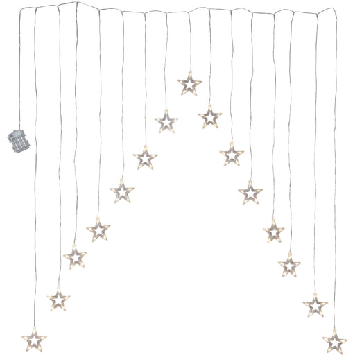 Star Trading - Festbeleuchtung LED-Lichtervorhang 729-42 − 8 Stück