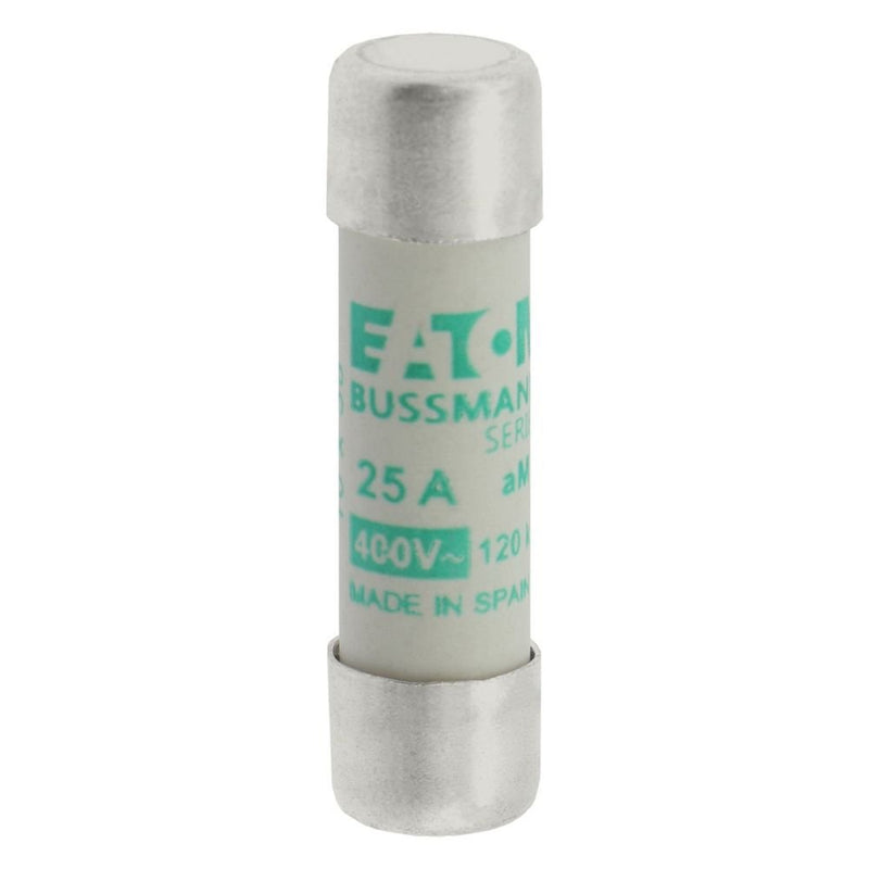 Eaton - Zylindrische Sicherung Sicherungseinsatz Nieders. C10M25 25A AC 400V 120kA − 10 Stück