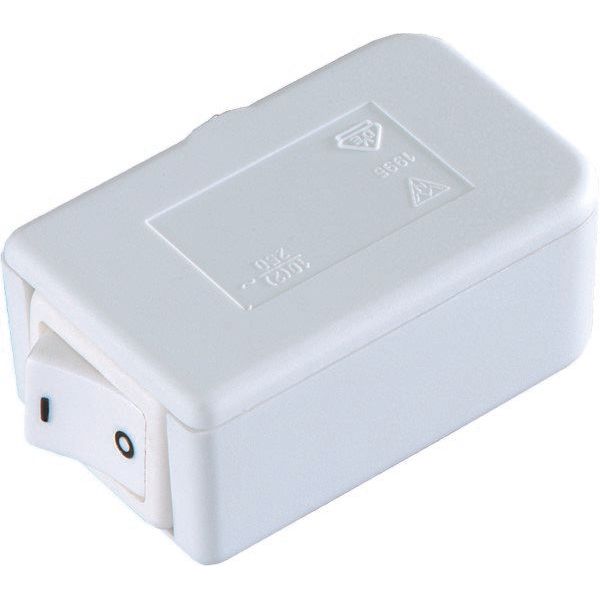 Bachmann - Schnurschalter/-dimmer Schnur-Endschalter 924.073 ws,1p.-Aus,10A/250V