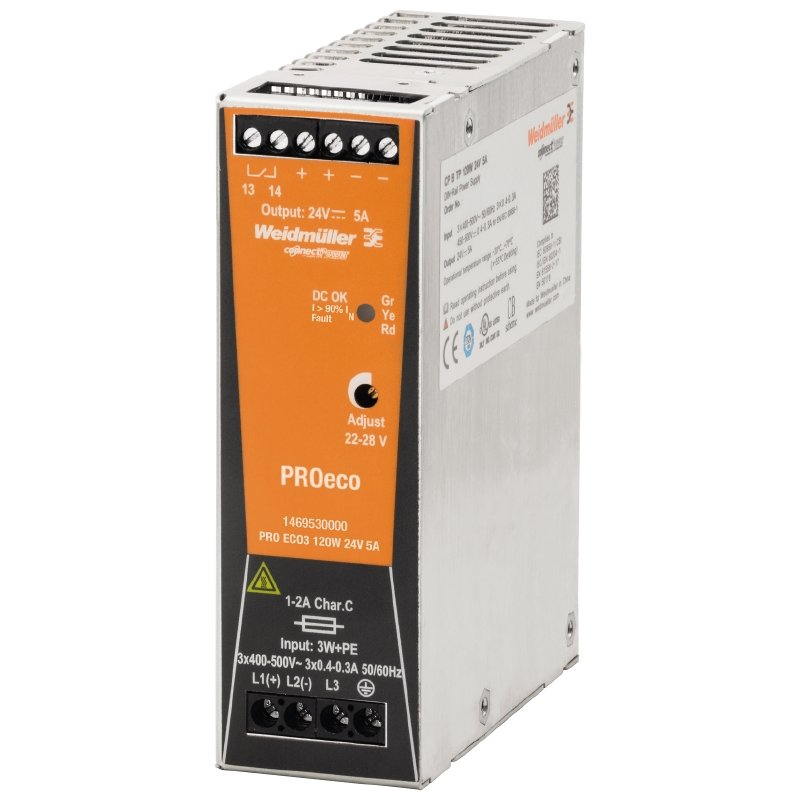 Weidmüller - Gleichstromversorgung Schaltnetzgerät PRO ECO3 120W 24V 5A − 1 Stück