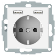 Elso - Steckdose Schutzkont.Steckdose m.USB ELG365344 Ladeg.16A/AC250V rw