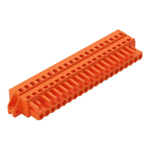 WAGO - Kabelsteckverbinder für Leiterplattensteckverbinder 1-Leiter-Federleiste 231-320/031-000 CAGECLAMP,2,5mm²,or − 10 Stück
