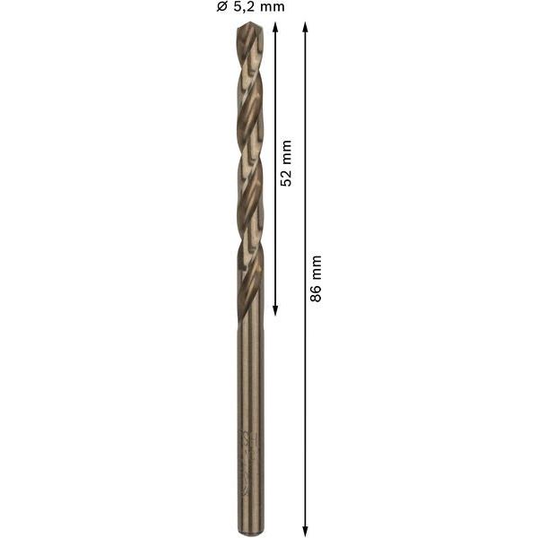 Bosch - Bohrer PRO Stainless Steel HSS-Co 2608585887 Spiralbohrer 5,2 x