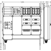 Hensel - Verteilerschrank für Energieversorgung Ladeverteiler Mi EV 22kW 8101 f.8 Ladep. a 22kW