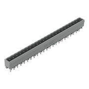 WAGO - Leiterplattensteckverbinder THT-Stiftleiste Lötstift 231-183/001-000 1,2x1,2,gerade,grau − 50 Stück