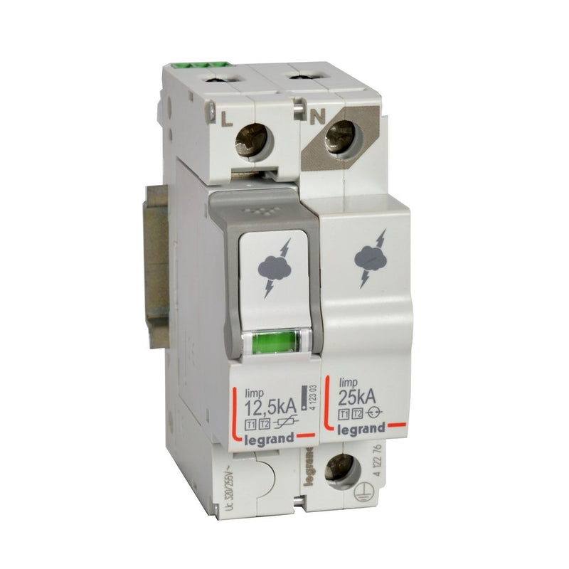 Legrand - Überspannungsableiter für Energietechnik/Stromversorgung Kombiableiter Legrand 412276 Typ 1+2, 1+1