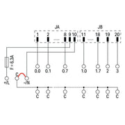 WAGO - Übergabemodul 704-3004 SteckSerie232,2x10p