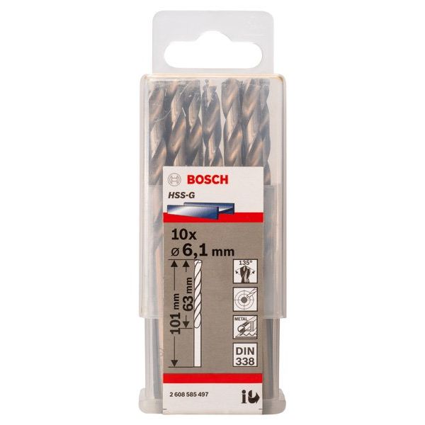 Bosch - Bohrer PRO Metal HSS-G 2608585497 Spiralbohrer 6,1 x