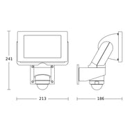 Steinel - Downlight/Strahler/Flutlicht Sensor-LED-Strahler LS 300 S WS 4000K 186 x 213 x 241 mm