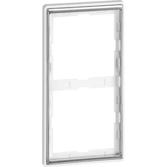 Peha - Abdeckrahmen Rahmen 2-fach alu chr D 95.572.70.60 waage/senkrecht