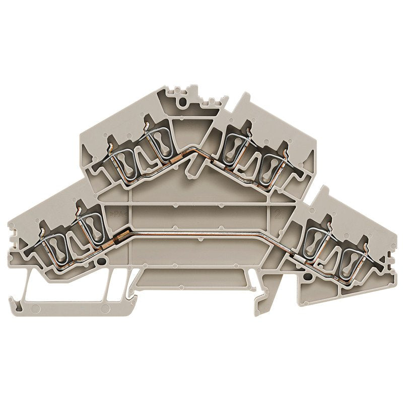 Weidmüller - Durchgangs-Reihenklemme Klemme ZDK 2.5-2/4AN Federanschl.,2.5mm² − 50 Stück