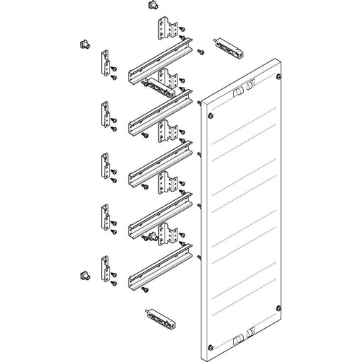 ABN - Verteilerfeld für Installationsverteiler ESPRO-Modul MT1526 tief BxH:250x750mm