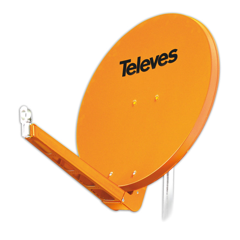 Televes - Satellitenantenne Alu-Reflektor QSD 75-O 75x85cm, orange