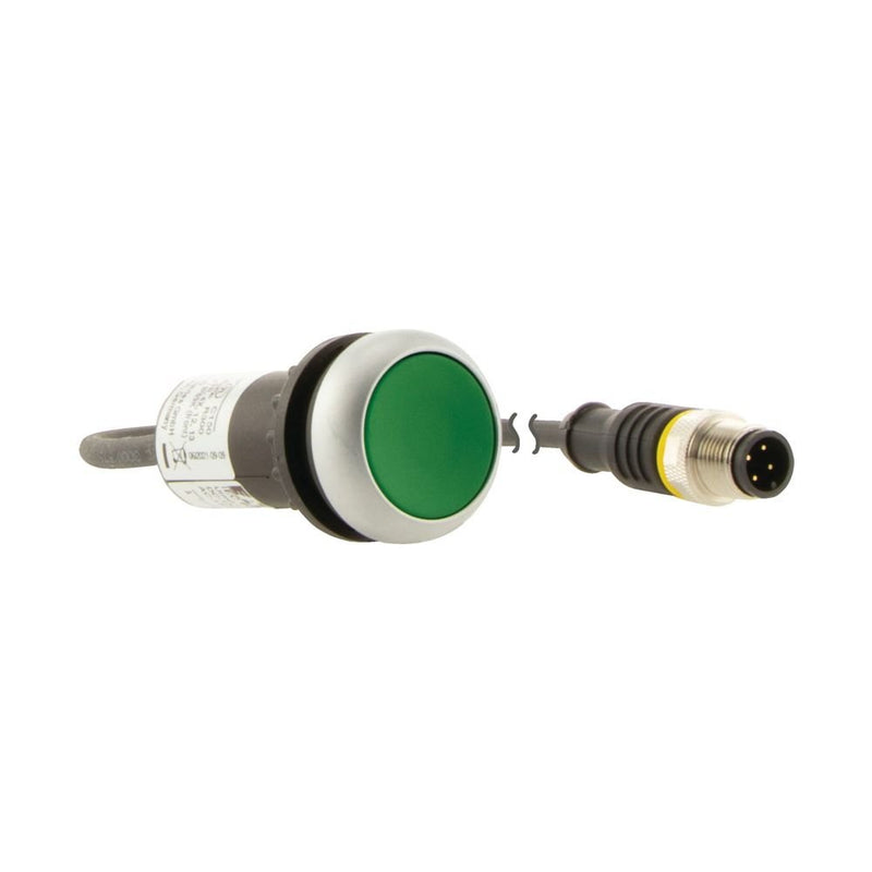Eaton - Drucktaster, Komplettgerät Drucktaste flach tastend C22-D-G-K10-P3 1S 4polig 0.5m grün