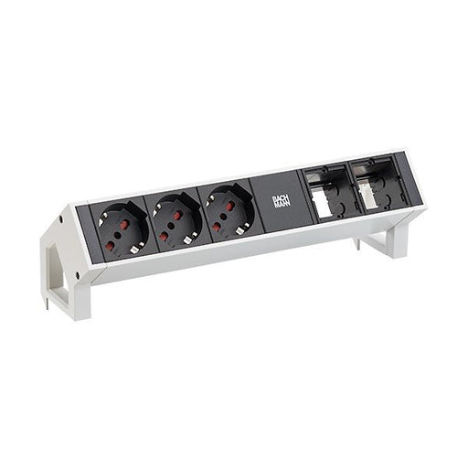 Bachmann - Mehrfachsteckdose Steckdosenleiste 902.220 DESK2 3xP40 2xCM