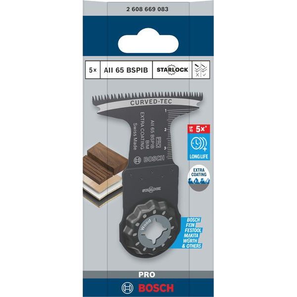 Bosch - Blatt für Oszillierer PRO AII 65 BSPIB Blatt für 2608669083VE(5) Multifunktionswerkze