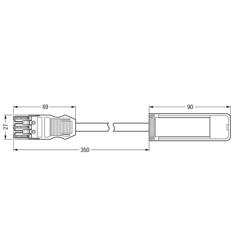 WAGO - Flachleitungsadapter für steckbare Gebäudeinstallation Abgriffmodul 896-233