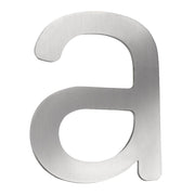 CMD Creativ - Beschriftung Buchstaben/Zahlen Hausnummer a Klein HN-a Edelstahl, 16 cm