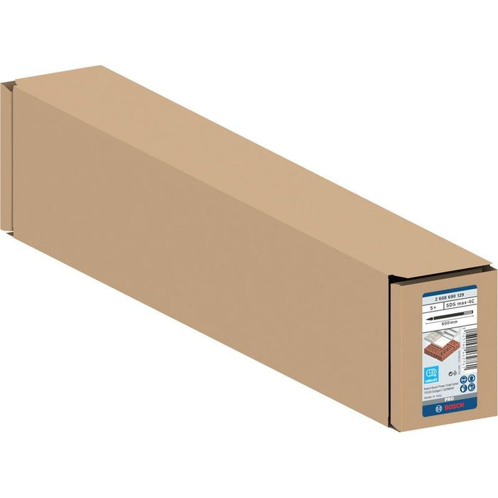 Bosch Power Tools - Maschinenmeißel PRO SDS max-4C 2608690129 Spitzmeißel-Set 600  − 1 Packung
