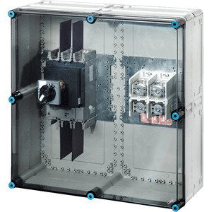 Hensel - Verteilerbaugruppe mit Leistungsschalter Mi-Leistungsschalt.Gehäuse Mi 7836 630A 3pol.+PE