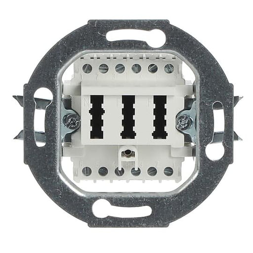 Busch-Jaeger - Einsatz/Abdeckung für Kommunikationstechnik TAE-Anschlussdose aws 0242/04 2x6/6 NFF