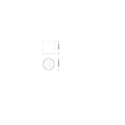 Ledvance - Mechanisches Zubehör/Ersatzteile für Leuchten Aufbaugehäuse DL CMFT FRAME D100WT weiß