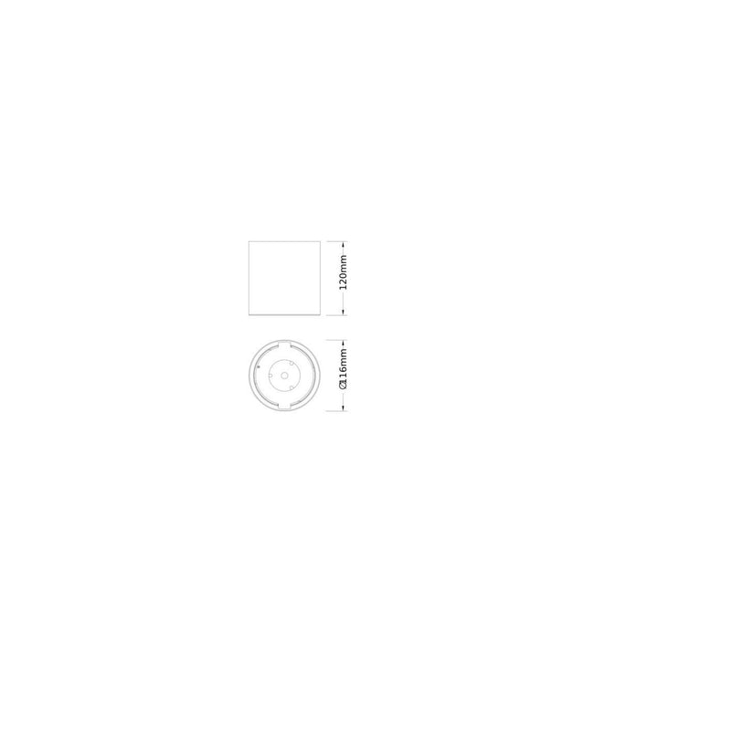 Ledvance - Mechanisches Zubehör/Ersatzteile für Leuchten Aufbaugehäuse DL CMFT FRAME D100WT weiß