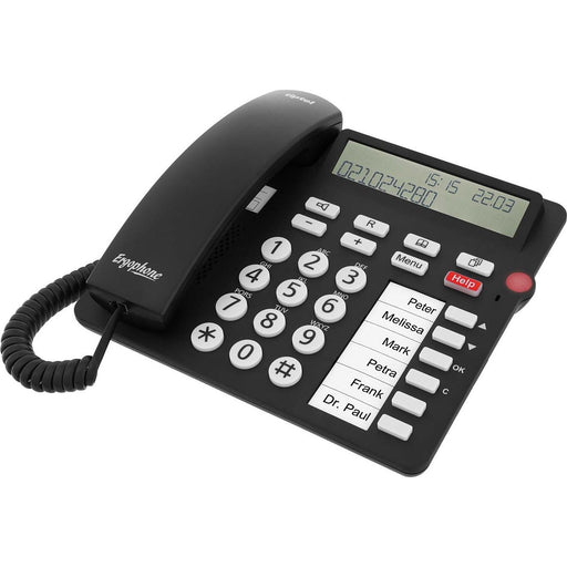 Tiptel - Schnurgebundenes analoges Telefon Ergophone 1300