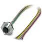 Phoenix Contact - Rundsteckverbinder, feldkonfektionierbar (Industriesteckverbinder) Wanddurchführung SACC-E-M12FS#1452110