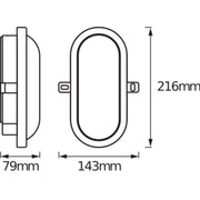 Ledvance - Decken-/Wandleuchte LED-Wand-/Deckenleuchte LEDBULKHEAD11W840BK 4000K schwarz