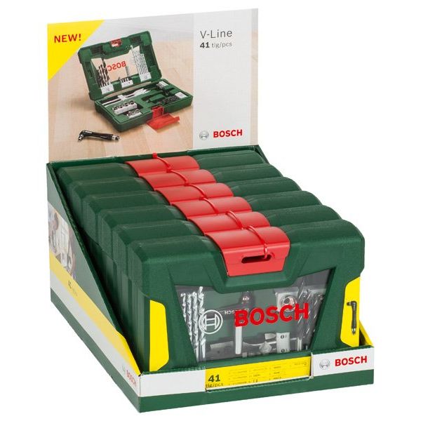 Bosch Power Tools - Werkzeugset V-Line Box, Bohrer- und 2607017305 Bit-Set 41-teilig  − 1 Stück
