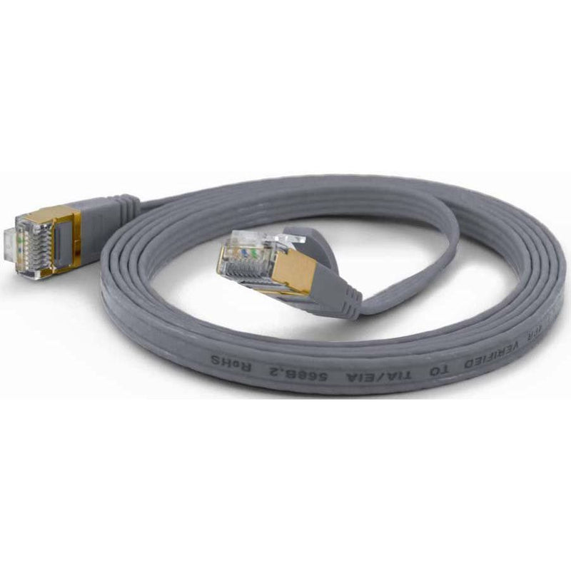 Wantec - Patchkabel Kupfer FTP-Patchkabel Cat.6A gr 7073 gr 0,25m 0,25m RJ45 1,6x6,5mm