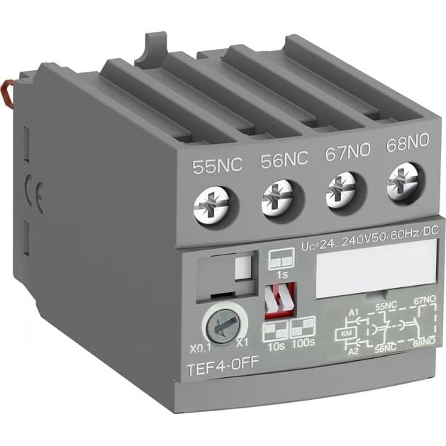 ABB Stotz S&J - Zeitblock Elektronisches Zeitrelais TEF4-OFF für AF09 - AF96