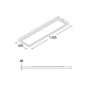 Brumberg Leuchten - Decken-/Wandleuchte LED Anbaupanel 1225x325 49120073DA MPO, 3000/4000K DALI