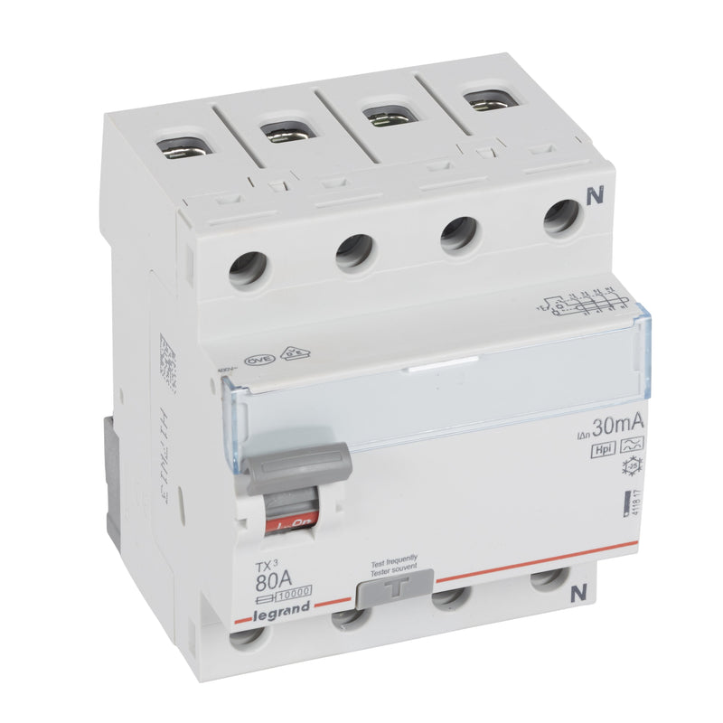 Legrand - Fehlerstrom-Schutzschalter Fehlerstromschutzschalter Legrand 411817 80A, 4-polig, 30mA