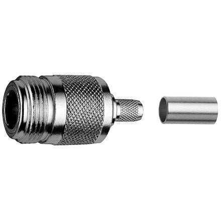 Telegärtner - Koax-Steckverbinder N-Kabelbuchse Crimp G1 100024095 (RG-58C/U) löt/crimp
