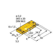 Turck - Kapazitiver Näherungsschalter Sensor BC10QF5.5AP6X2/S250 kapazitiv