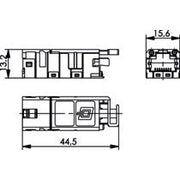 Telegärtner - Modularer Steckverbinder STX RJ45 Modul Cat.6 100007527