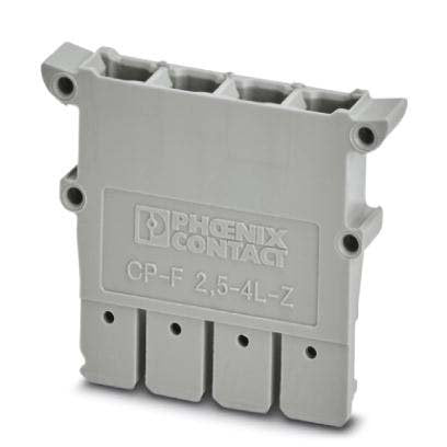 Phoenix Contact - Gehäuse für Rechtecksteckverbinder Steckergehäuse CP-F 2,5-4L-Z Farbe: grau − 50 Stück