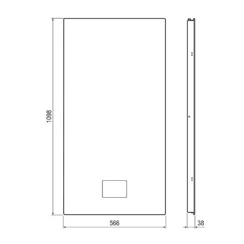Maico - Zubehör/Ersatzteile für Ventilatoren Unterputz-Glas-Abdeckung WS 75 UPGA für WS 75 Powerbox